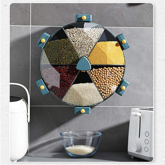 Wall-Mounted Rotating Dispenser For Kitchen