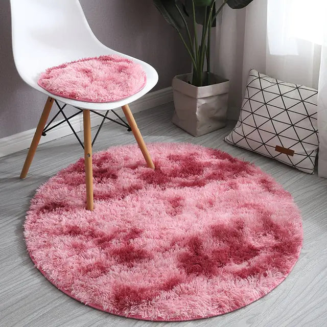 2023 New Warm Thick Round Rug Carpets