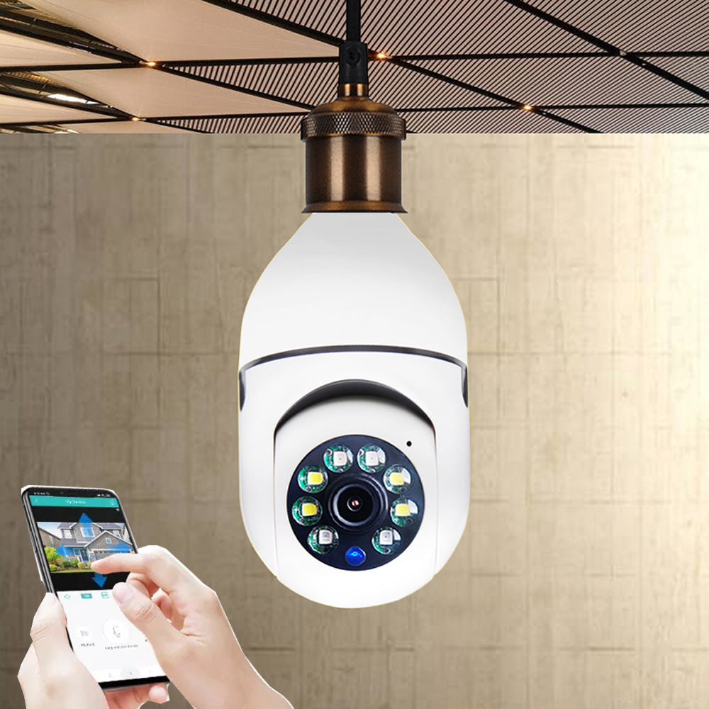 WiFi CAMERA 1080P Bulb 4X Zoom Camera 5GWiFi Alarm Monitor