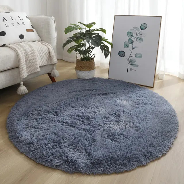 2023 New Warm Thick Round Rug Carpets