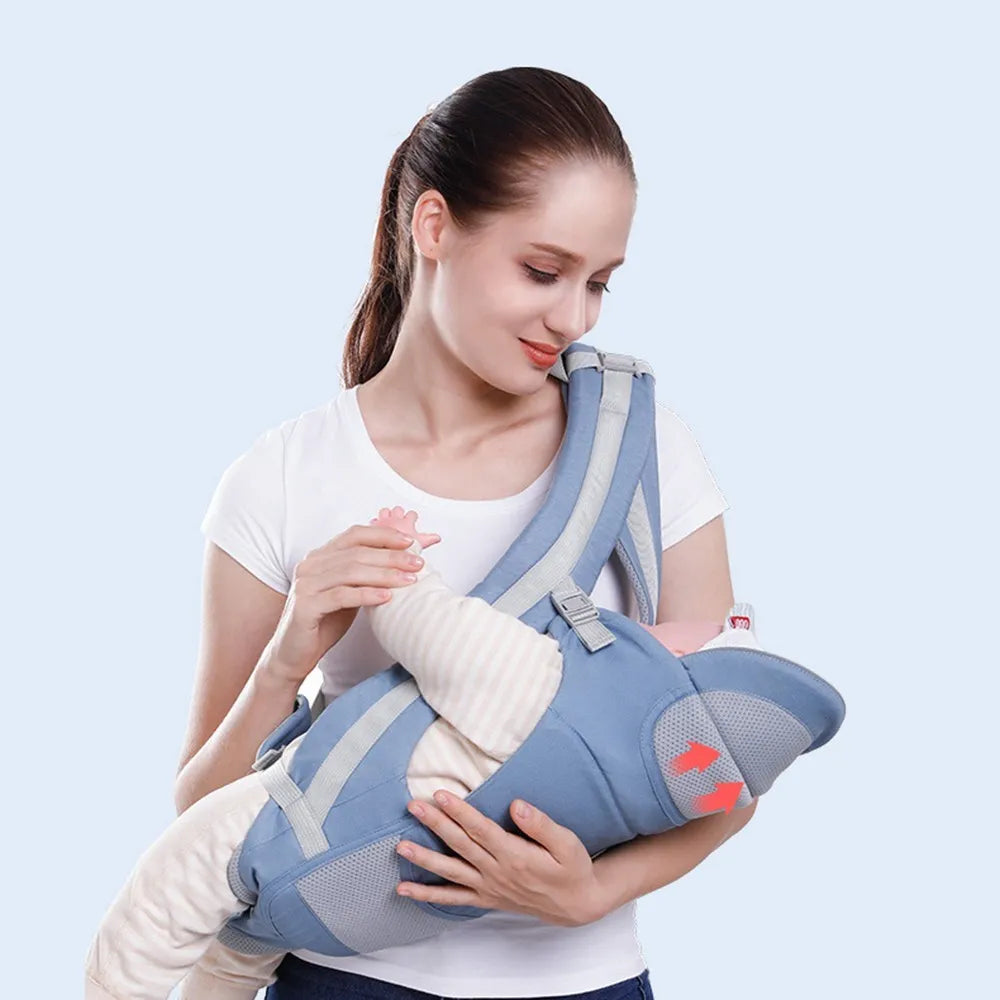 Ergonomic Baby Carrier Backpack – Infant Hipseat & Front Facing Sling