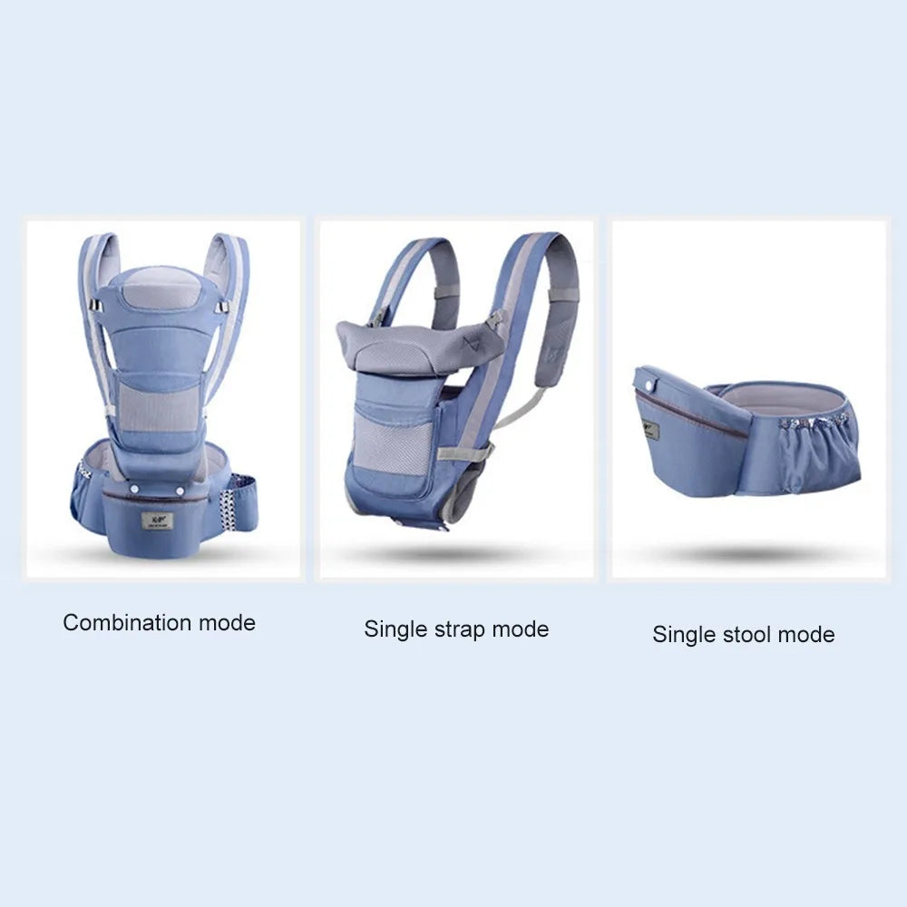 Ergonomic Baby Carrier Backpack – Infant Hipseat & Front Facing Sling