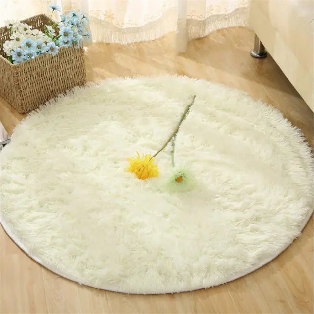 2023 New Warm Thick Round Rug Carpets