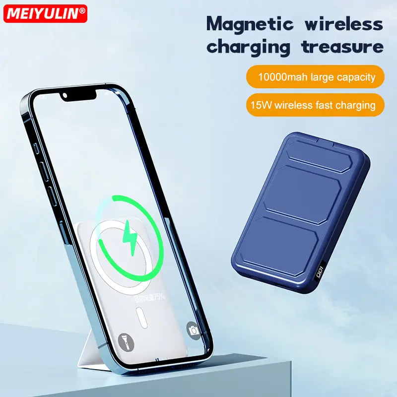 10000mAh Magnetic Power Bank With Foldable Stand