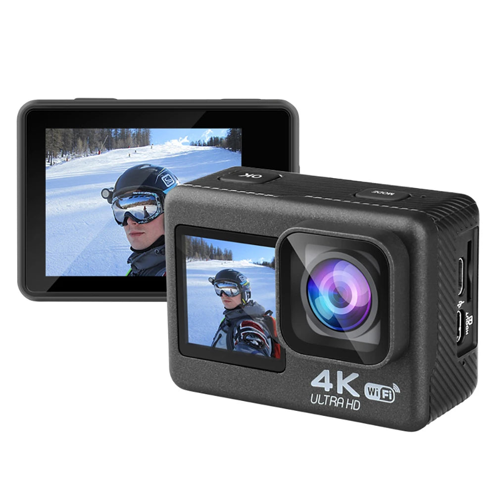 Smart Dual Screen Action Camera with Remote