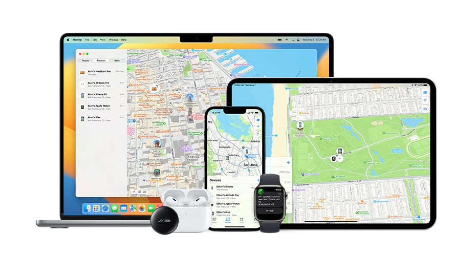 4 Apple 'Find My Key' Bluetooth GPS Tracker for Locating Lost Pets