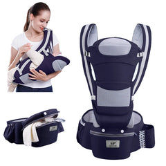 Ergonomic Baby Carrier Backpack – Infant Hipseat & Front Facing Sling