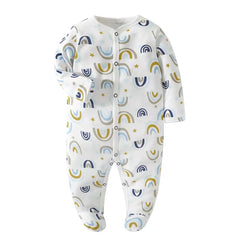 Newborn Footed Pajamas – Cotton Sleepwear for 0-12 Months