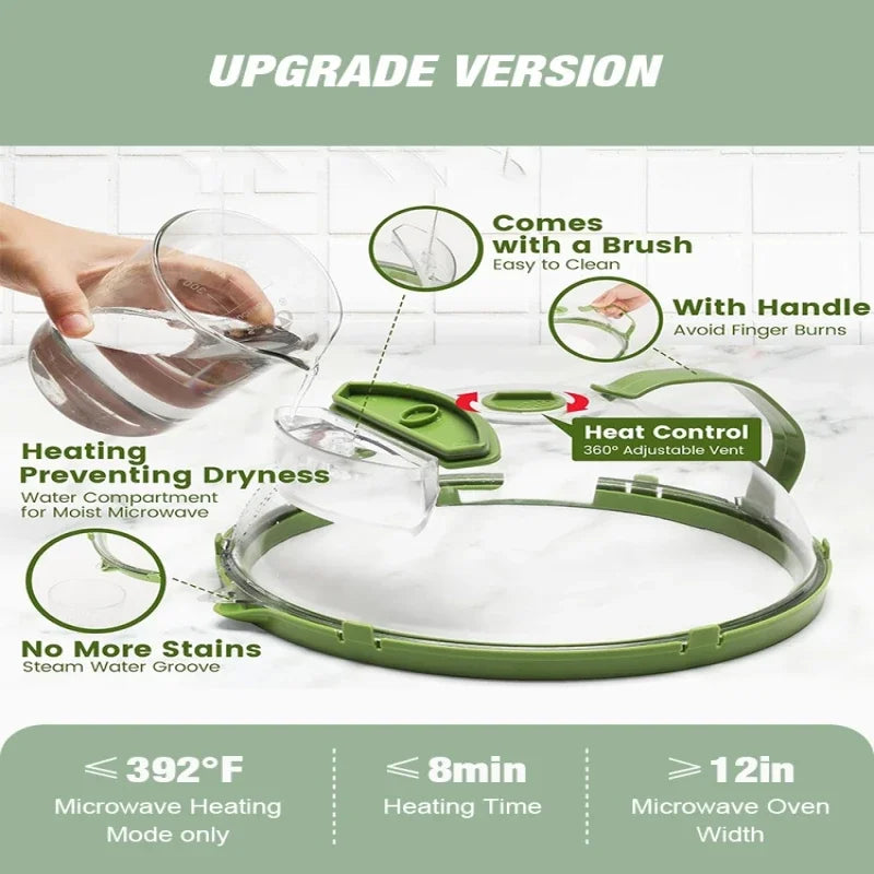 Microwave Splash Proof High Temperature Food Cover