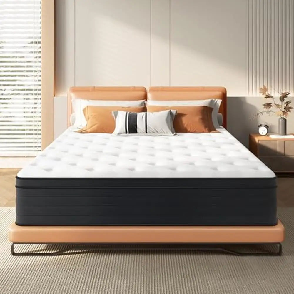 12" Queen Hybrid Memory Foam Pocket Spring Mattress Satisfaction Sleep Solution