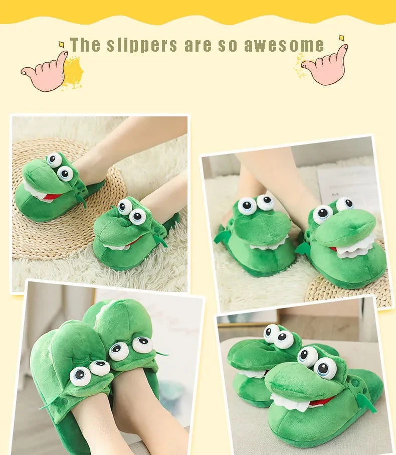 Crocodile Cotton Slippers