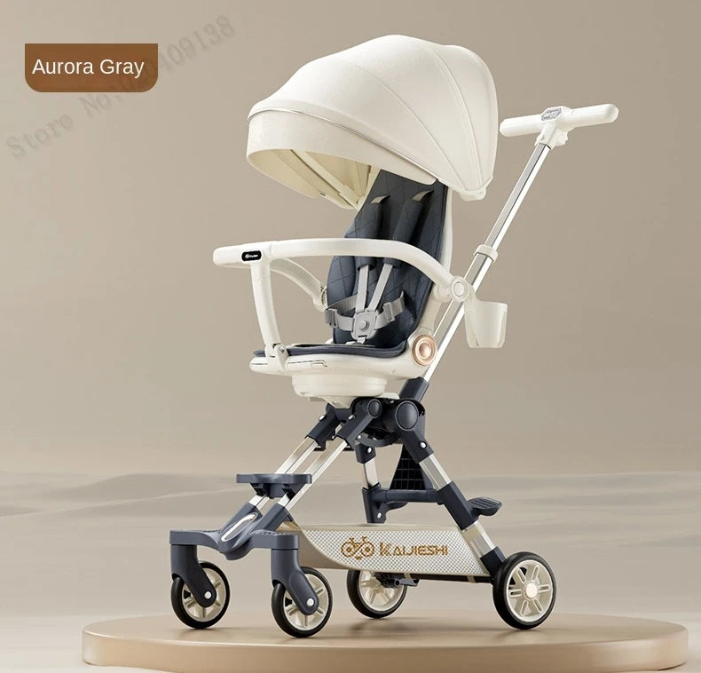 3-in-1 Children's Stroller – Sit, Lie, Sleep Modes, Two-Way Folding