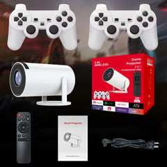 Controller Game HY3000 Projector 4K Native 720P Android 11 300ANSI Wifi6 BT5.0 Home theater Gaming projector for outdoor