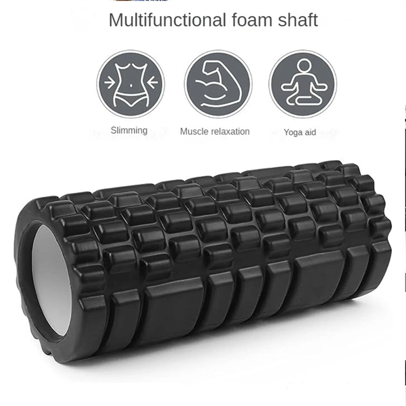 33cm Yoga Foam Roller for Muscle Massage & Back Training