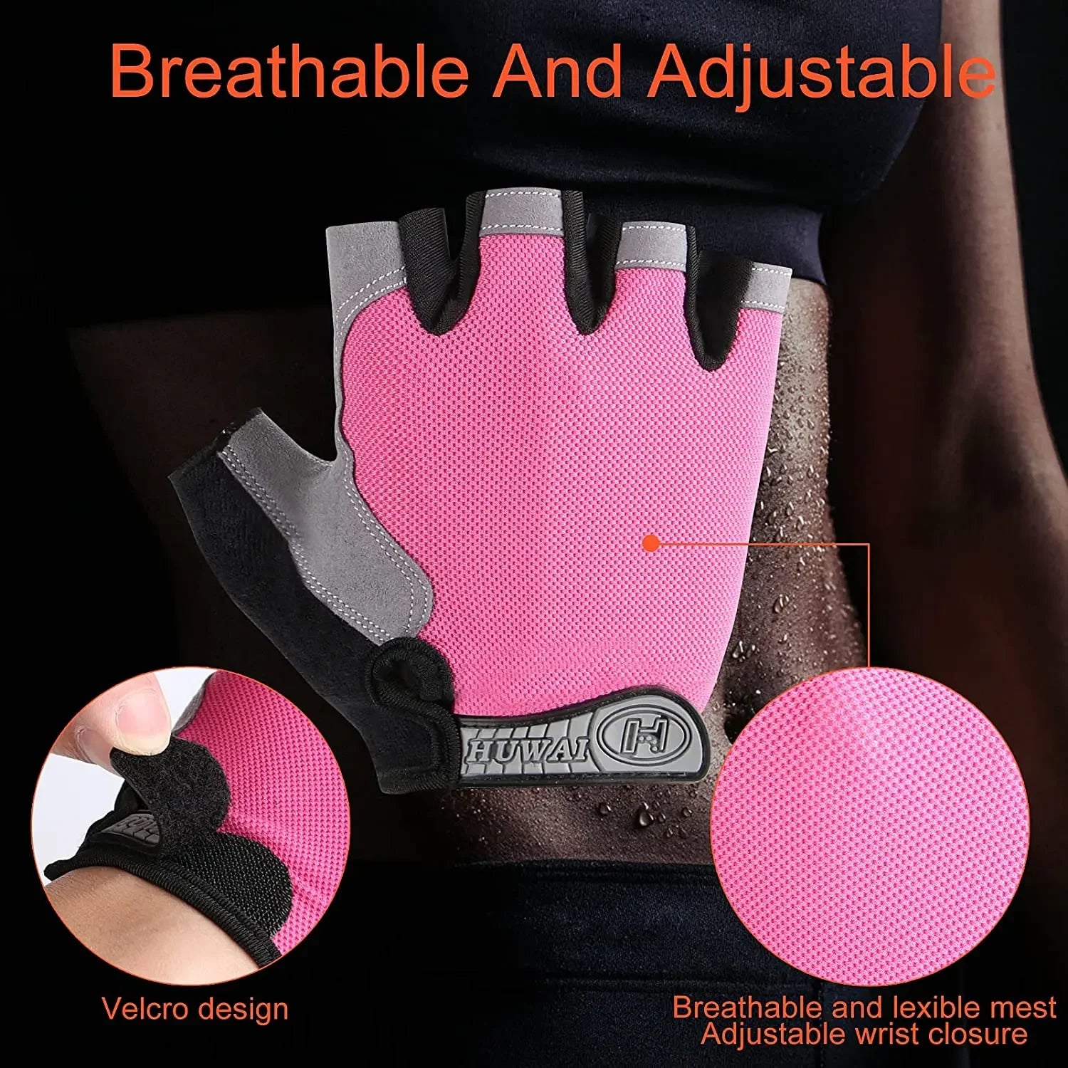 Non-Slip Gym Gloves for Men & Women – Weightlifting & Fitness Training