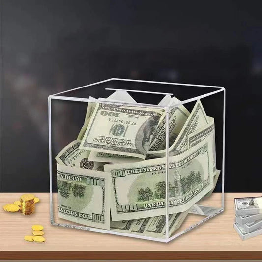 Transparent Acrylic Piggy Bank