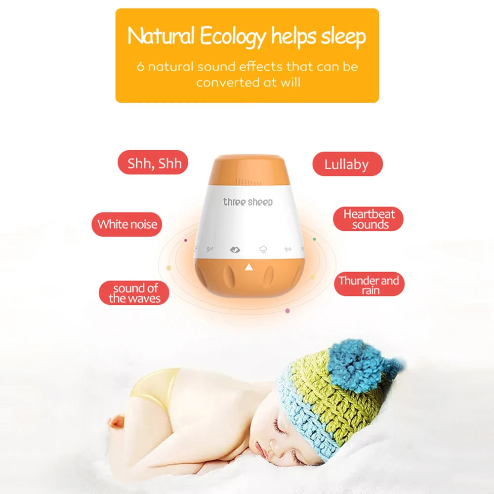 Smart Baby White Noise Machine – Voice Sensor & Sleep Therapy Sound