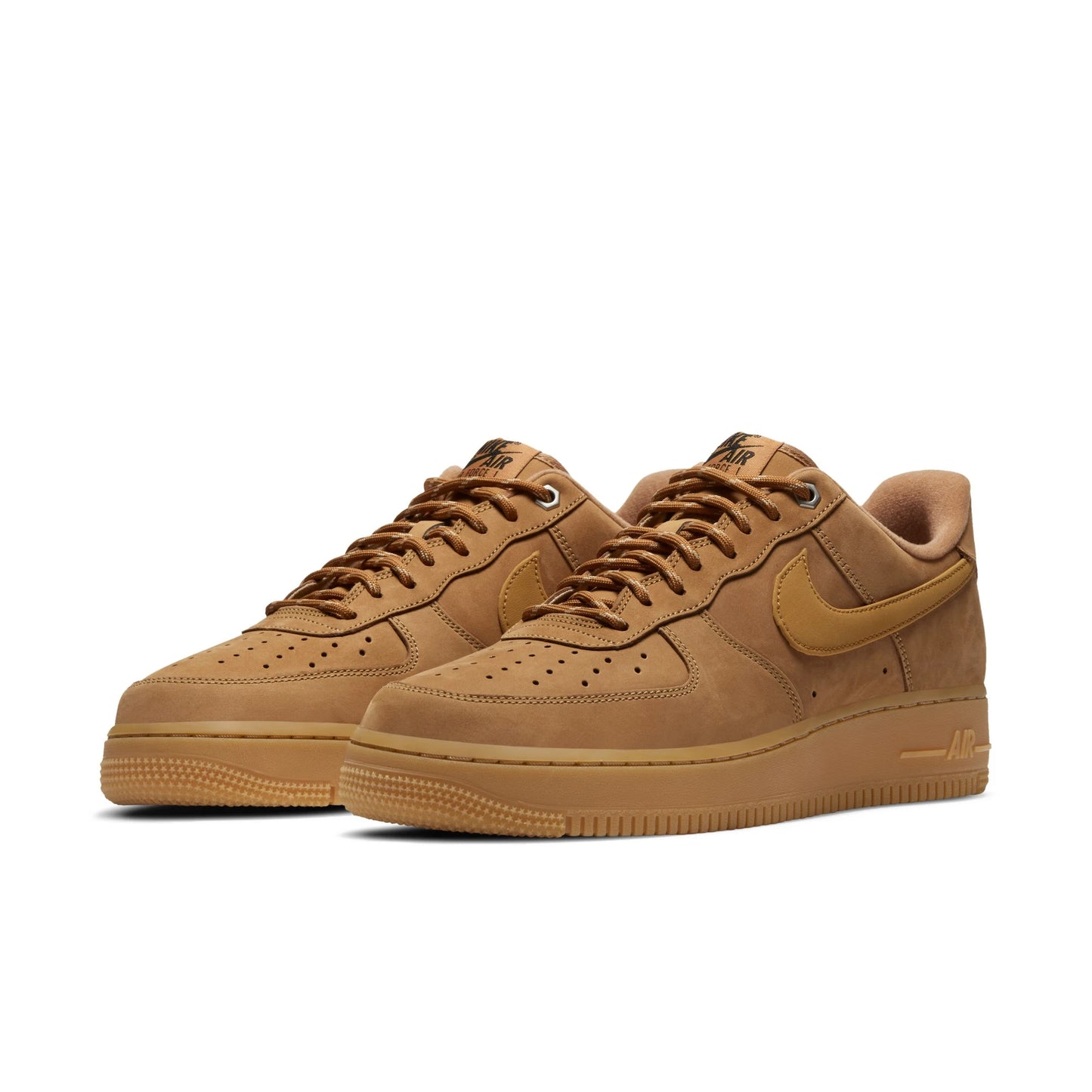 Air Force1 Nike Wheat colored Air Force One Men and Women Versatile Low cut Sneakers, Anti slip and Durable Board Shoes