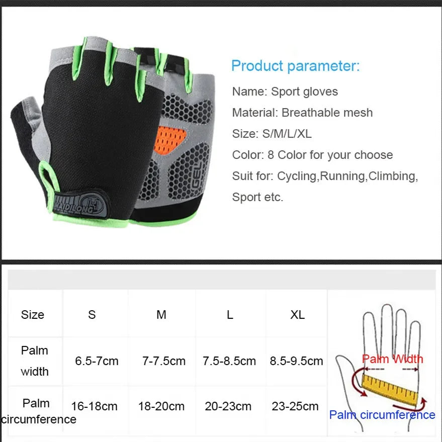 Non-Slip Gym Gloves for Men & Women – Weightlifting & Fitness Training