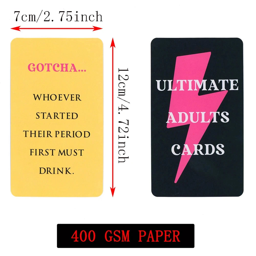 Be Honest or Get Drunk Ultimate Adult Card Game 77 Cards Party Board Games in Box English Version Drink Card Game