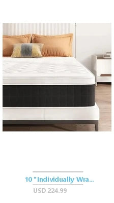 12" Queen Hybrid Memory Foam Pocket Spring Mattress Satisfaction Sleep Solution