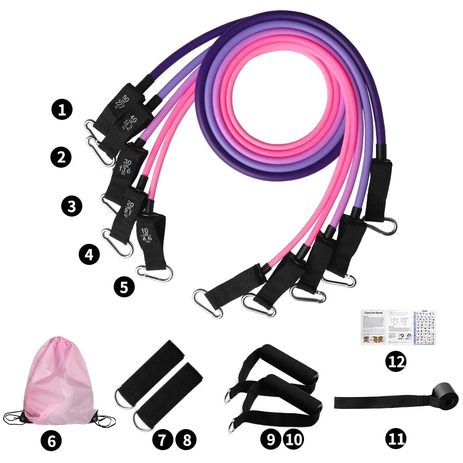 Fitness Resistance Bands Set