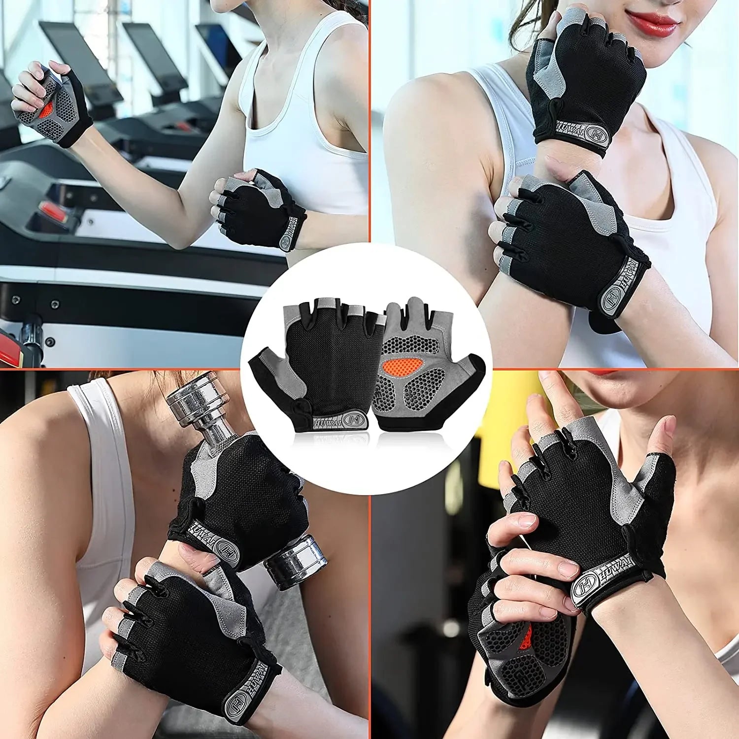 Non-Slip Gym Gloves for Men & Women – Weightlifting & Fitness Training