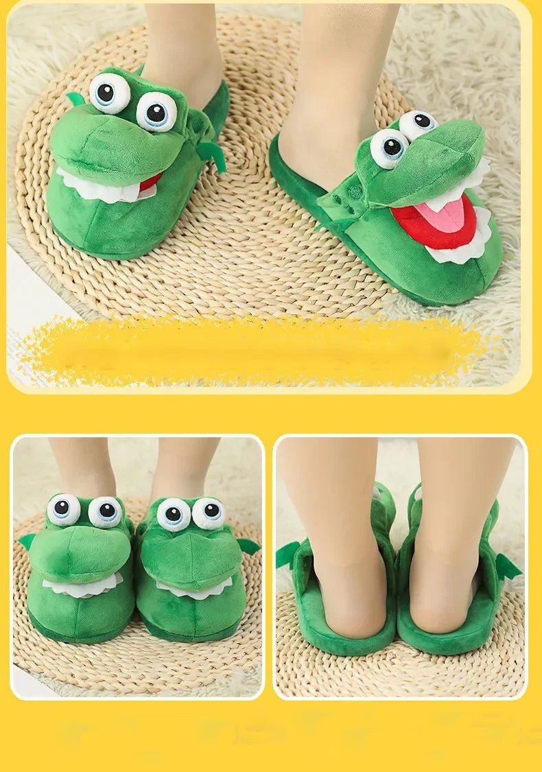 Crocodile Cotton Slippers