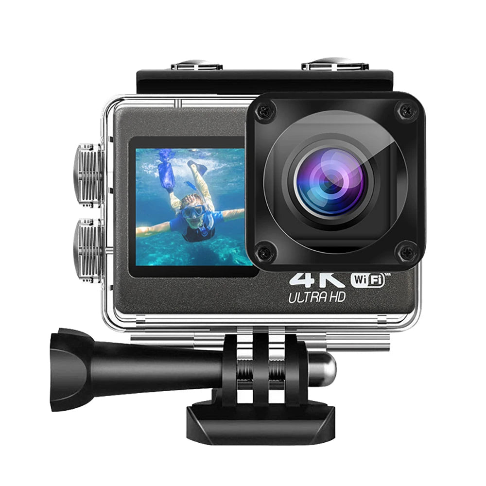 Smart Dual Screen Action Camera with Remote