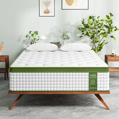 Queen Mattress, 12 Inch Hybrid Mattress Queen Size in a Box with Gel Memory Foam and Pocket Springs, Medium Firm Mattress