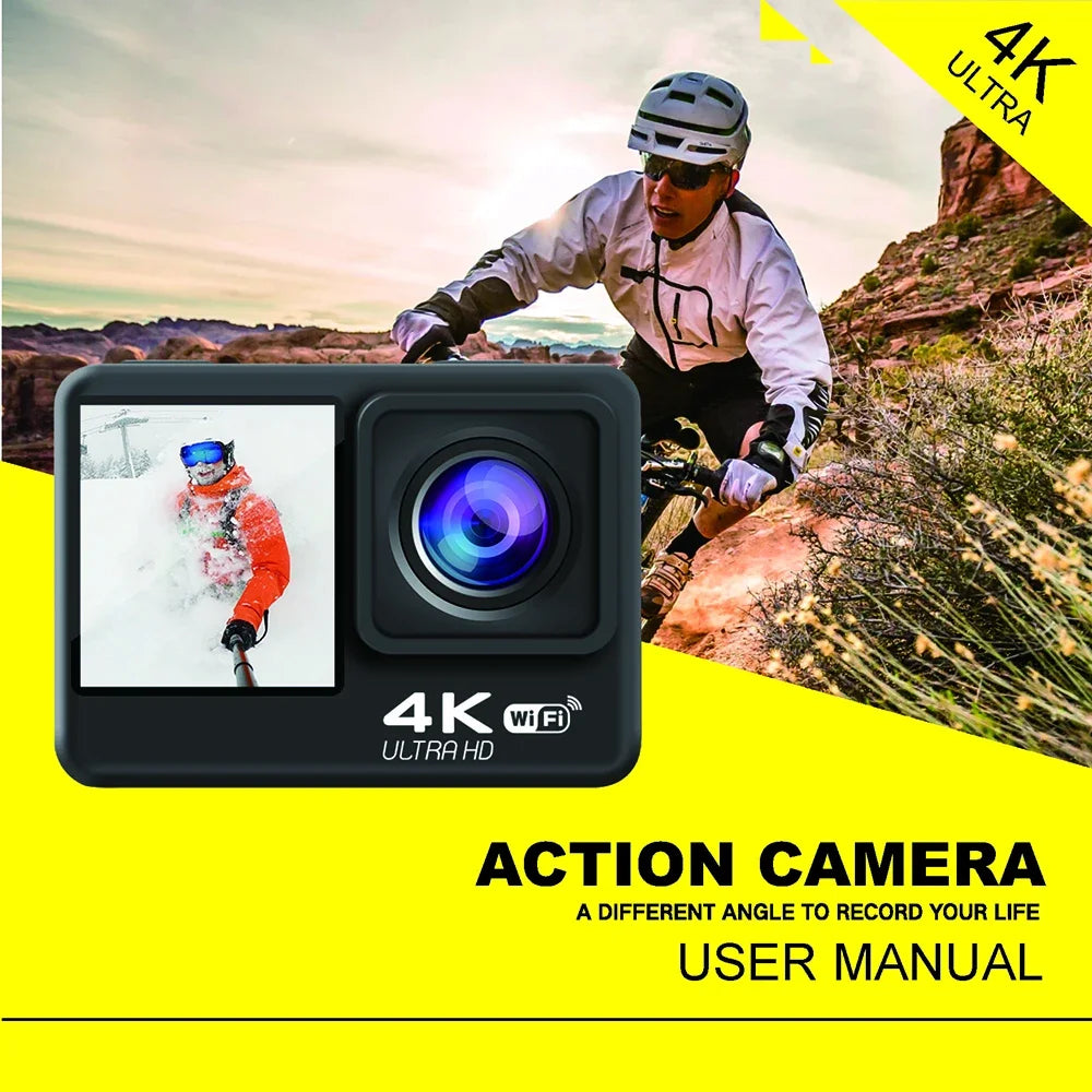 Smart Dual Screen Action Camera with Remote