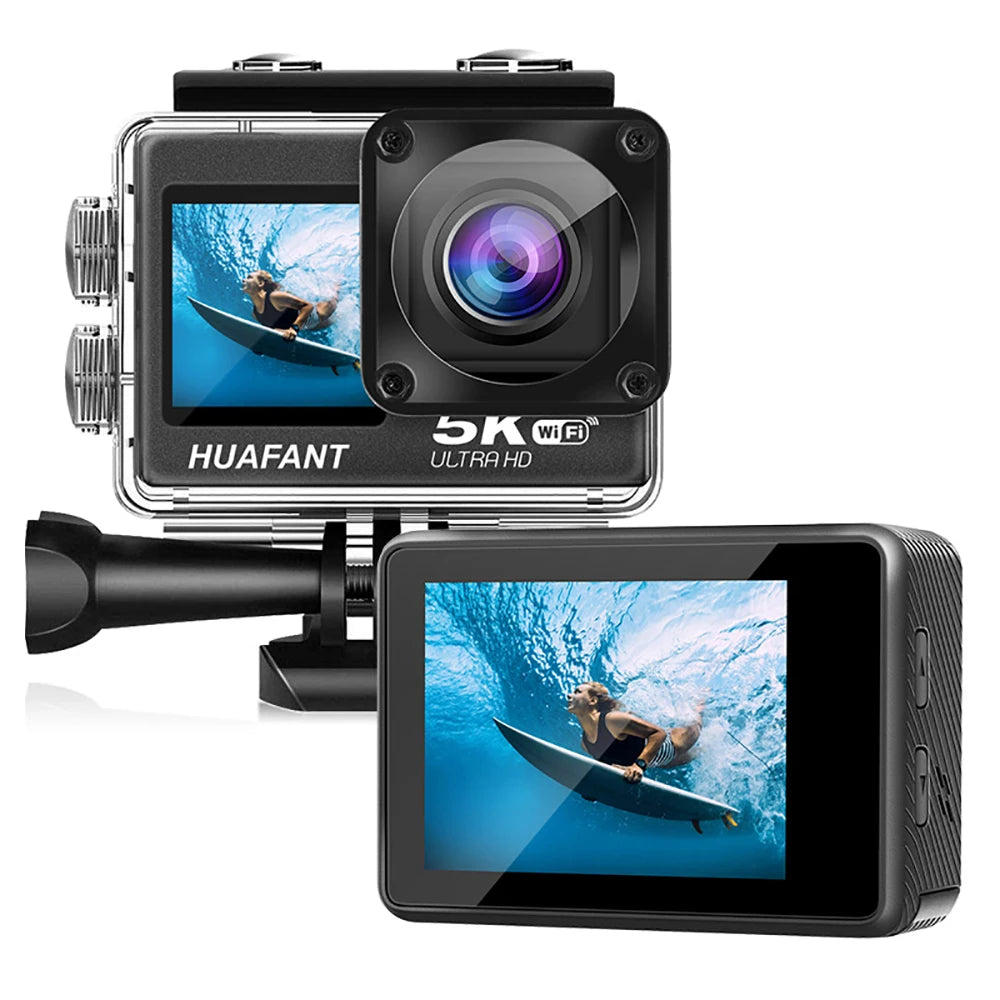 Smart Dual Screen Action Camera with Remote