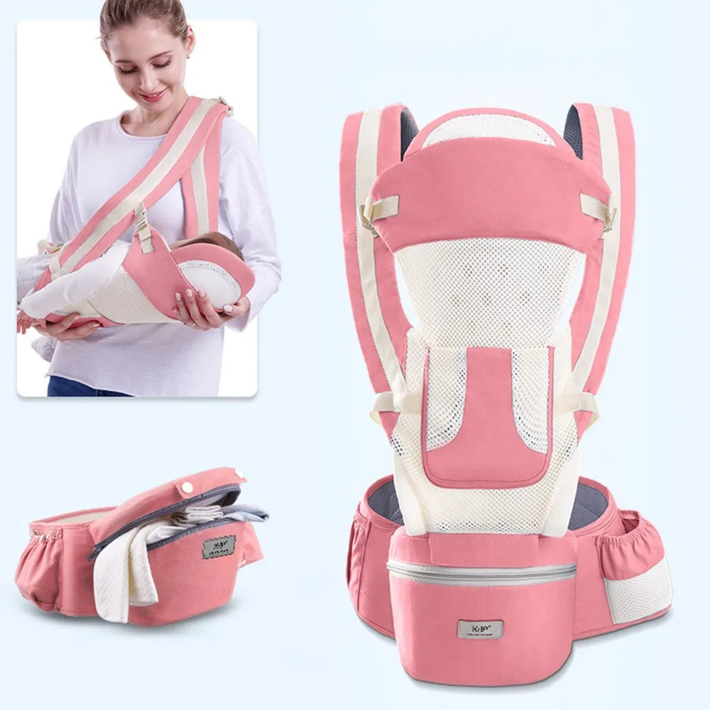 Ergonomic Baby Carrier Backpack – Infant Hipseat & Front Facing Sling