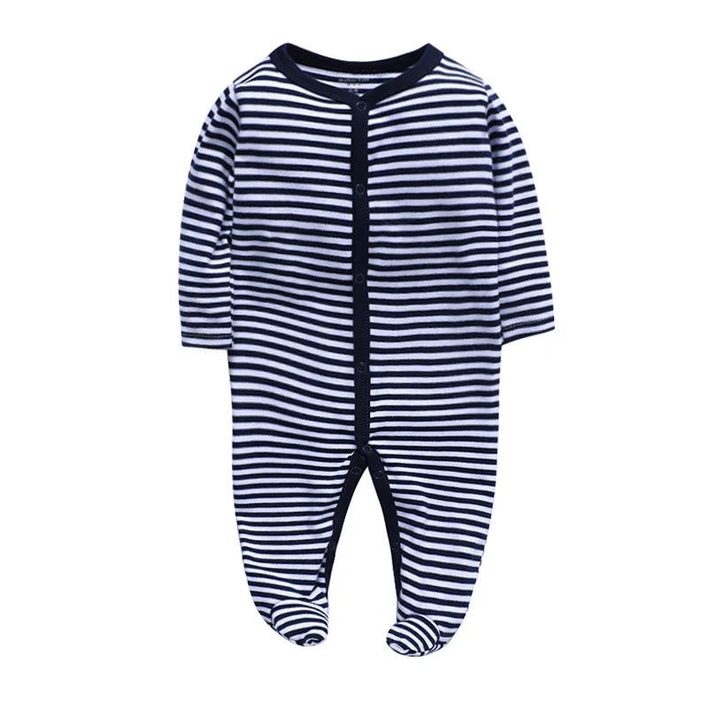 Newborn Footed Pajamas – Cotton Sleepwear for 0-12 Months