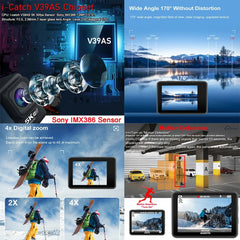 Smart Dual Screen Action Camera with Remote