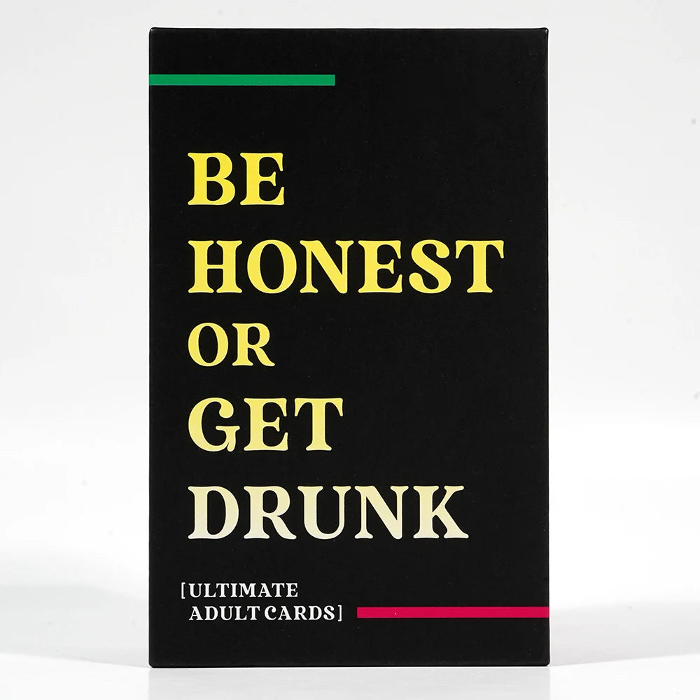 Be Honest or Get Drunk Ultimate Adult Card Game 77 Cards Party Board Games in Box English Version Drink Card Game