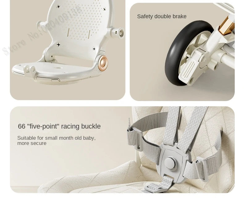 Folding Baby Stroller 3 Modes Two-way