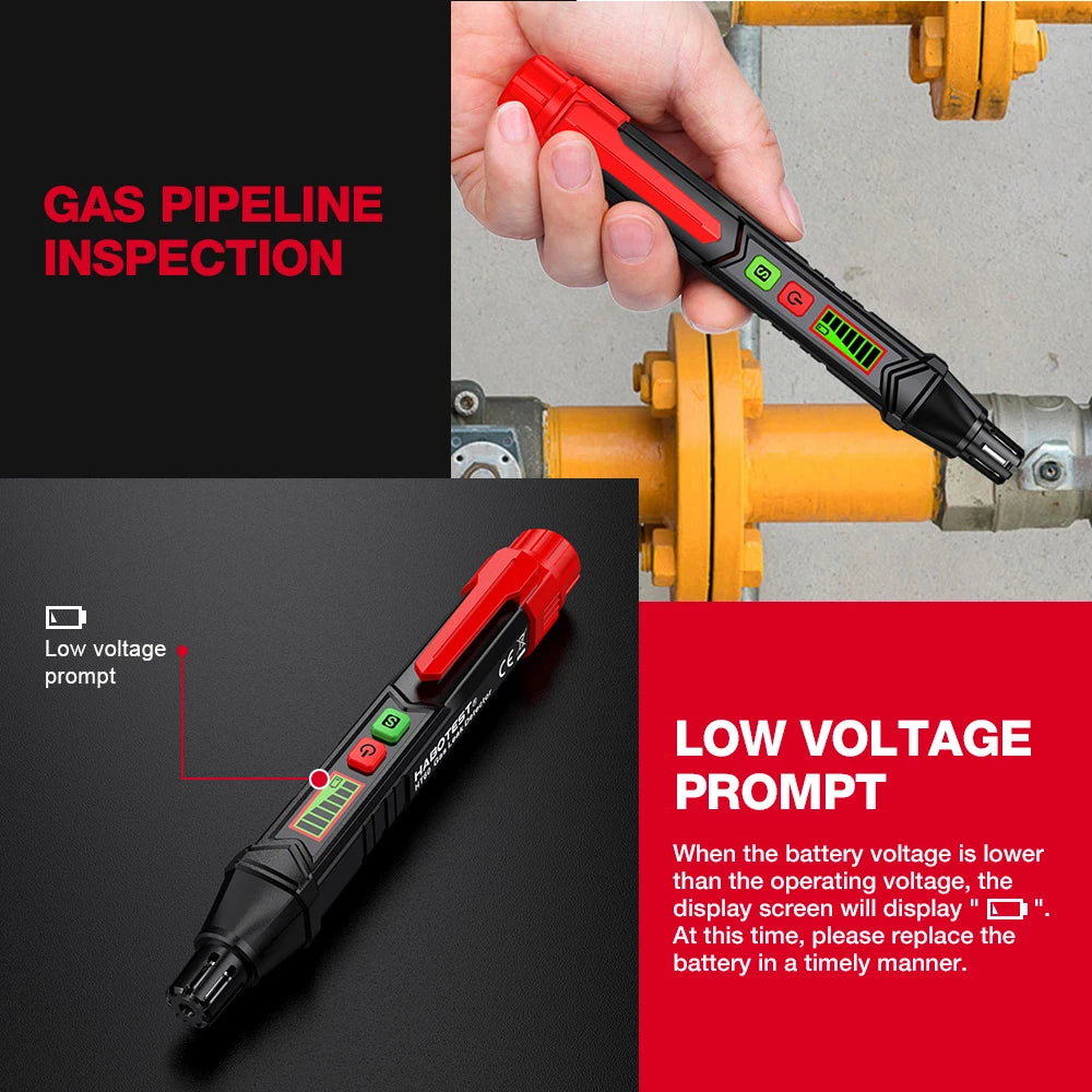 Gas Leak Detector with Sound and Screen Alarm