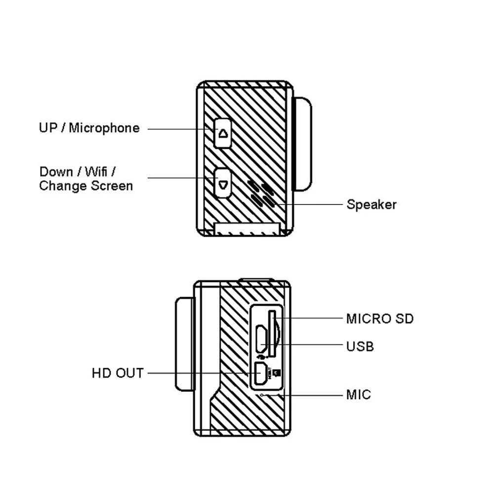 Smart Dual Screen Action Camera with Remote