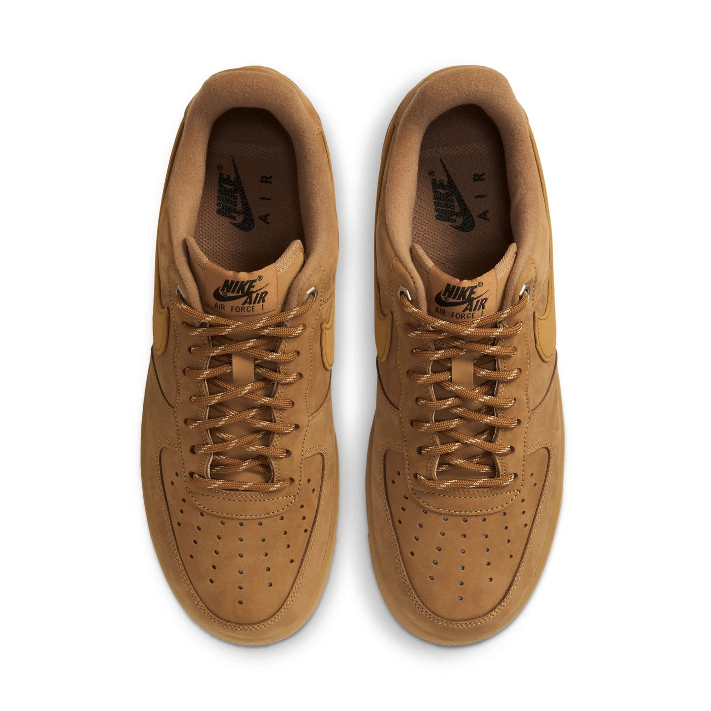 Air Force1 Nike Wheat colored Air Force One Men and Women Versatile Low cut Sneakers, Anti slip and Durable Board Shoes