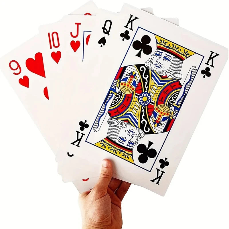 Super Jumbo Oversized Playing Cards Fun Games For Adults And Children Juegos De Mesa Familiares Divertidos Partyspiele