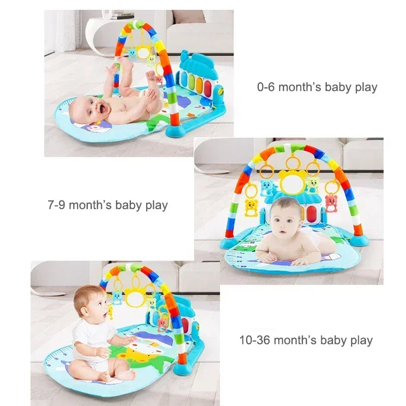 Baby Activity Gym Play Mat – Musical Piano & Crawling Blanket