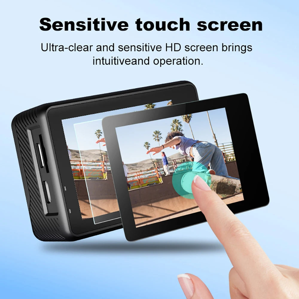 Smart Dual Screen Action Camera with Remote