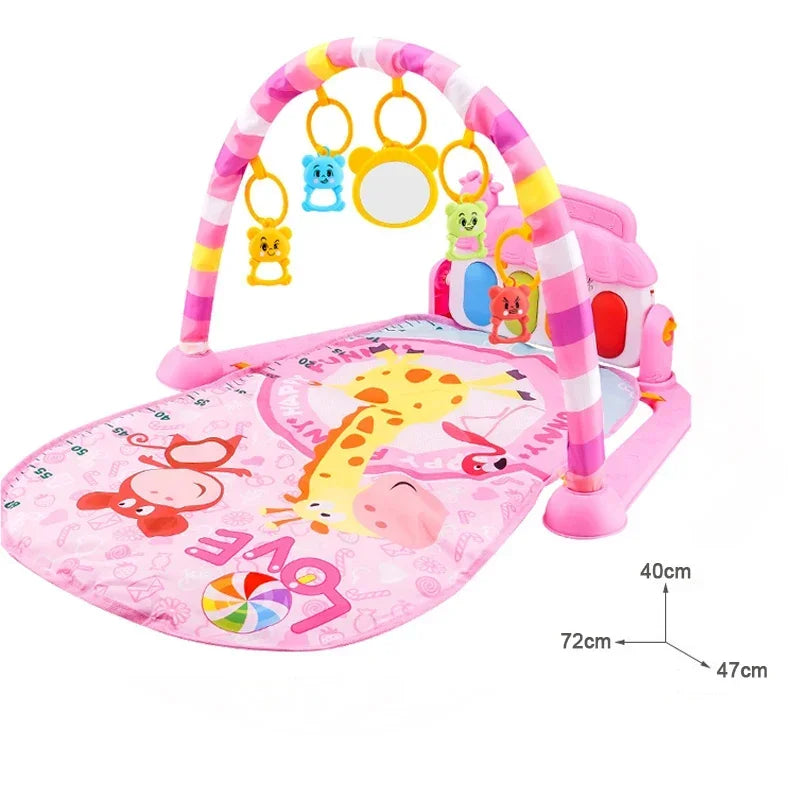 Baby Activity Gym Play Mat – Musical Piano & Crawling Blanket