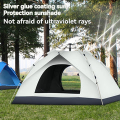 Quick Opening Camping Tent, Dual Doors And Windows For Superior Ventilation, Waterproof Windproof Tent