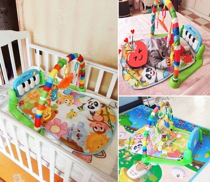 Baby Activity Gym Play Mat – Musical Piano & Crawling Blanket