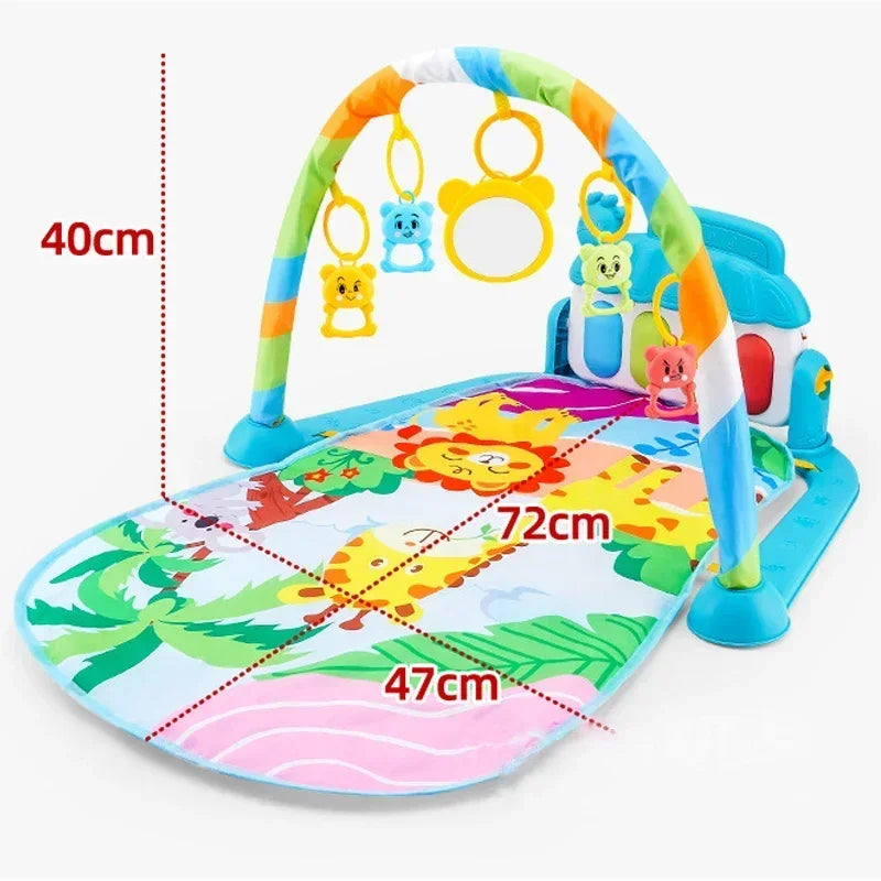 Baby Activity Gym Play Mat – Musical Piano & Crawling Blanket