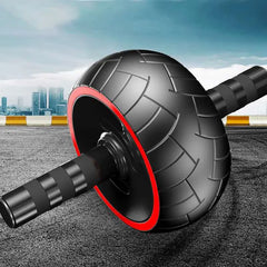 Single-Wheel Abdominal Roller – Mute Rubber Exercise Wheel for Home Use