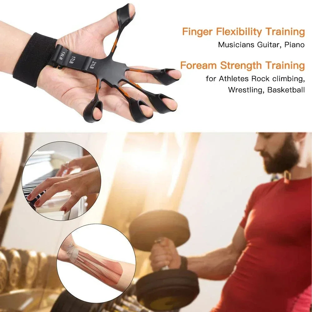 Adjustable Grip Strength Trainer 5-60Kg with Finger Exerciser