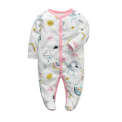 Newborn Footed Pajamas – Cotton Sleepwear for 0-12 Months